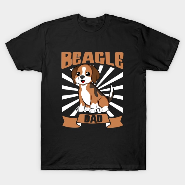 Beagle Dad - Beagle T-Shirt by Modern Medieval Design